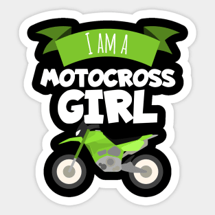 Motocross girl Sticker